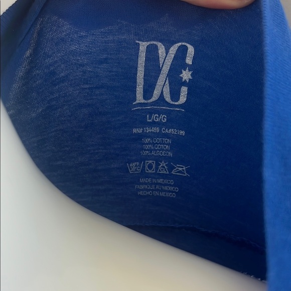 DC Blue Fitted Short Sleeve Tee - Picture 5 of 6